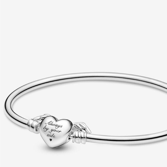 Pandora (Authentic) “Always By my side” Bangle with 9 charms and chain Bat Theme - Picture 10 of 13